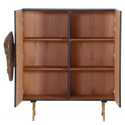 Red Living Buffet Worland I - Placage en bois véritable / Métal -Chêne noir / Doré 12 Red Living Buffet Worland I - Placage en bois véritable / Métal -Chêne noir / Doré -Meubles de salon Soldes 1000223494 200826 12361000080 DETAILS P000000001000223494