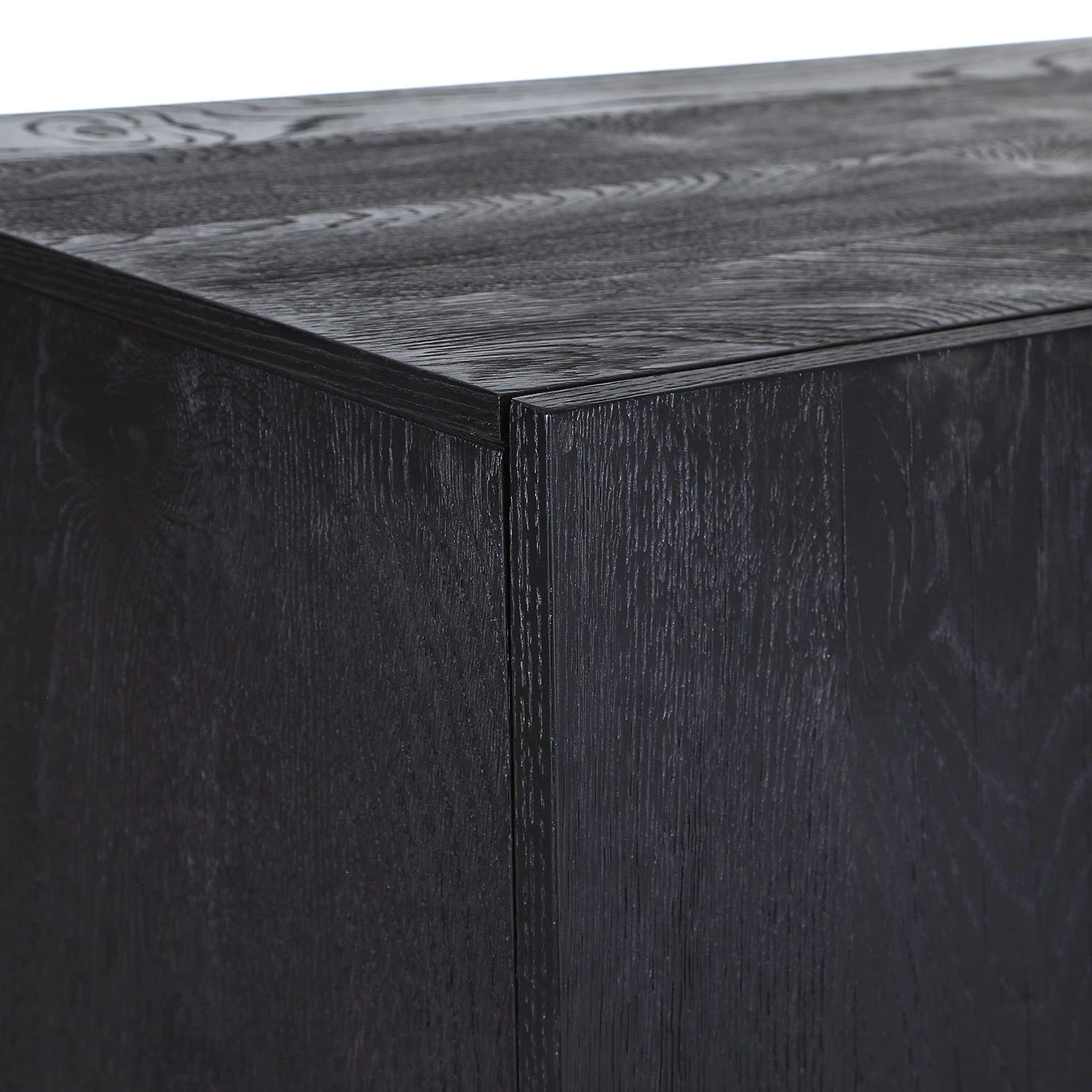 Red Living Buffet Worland I - Placage en bois véritable / Métal -Chêne noir / Doré 7 Red Living Buffet Worland I - Placage en bois véritable / Métal -Chêne noir / Doré – Image 5