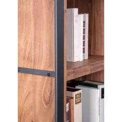 Ars manufacti Étagère Leyma II - Rotin / Acacia massif - Acacia / Anthracite -Meubles de salon Soldes 1000223496 200826 12361700090 DETAILS P000000001000223496