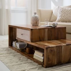 Ars manufacti Table basse Buuda - Acacia massif - Écru / Acacia -Meubles de salon Soldes 1000223548 220317 021 MOOD DETAILS P000000001000223548 mood