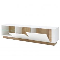 Loftscape Meuble TV Cailla - Blanc brillant / Imitation chêne - Blanc brillant - Largeur : 188 cm 11 Loftscape Meuble TV Cailla - Blanc brillant / Imitation chêne - Blanc brillant - Largeur : 188 cm -Meubles de salon Soldes 1000223914 200828 15424500062 DETAILS P000000001000223914