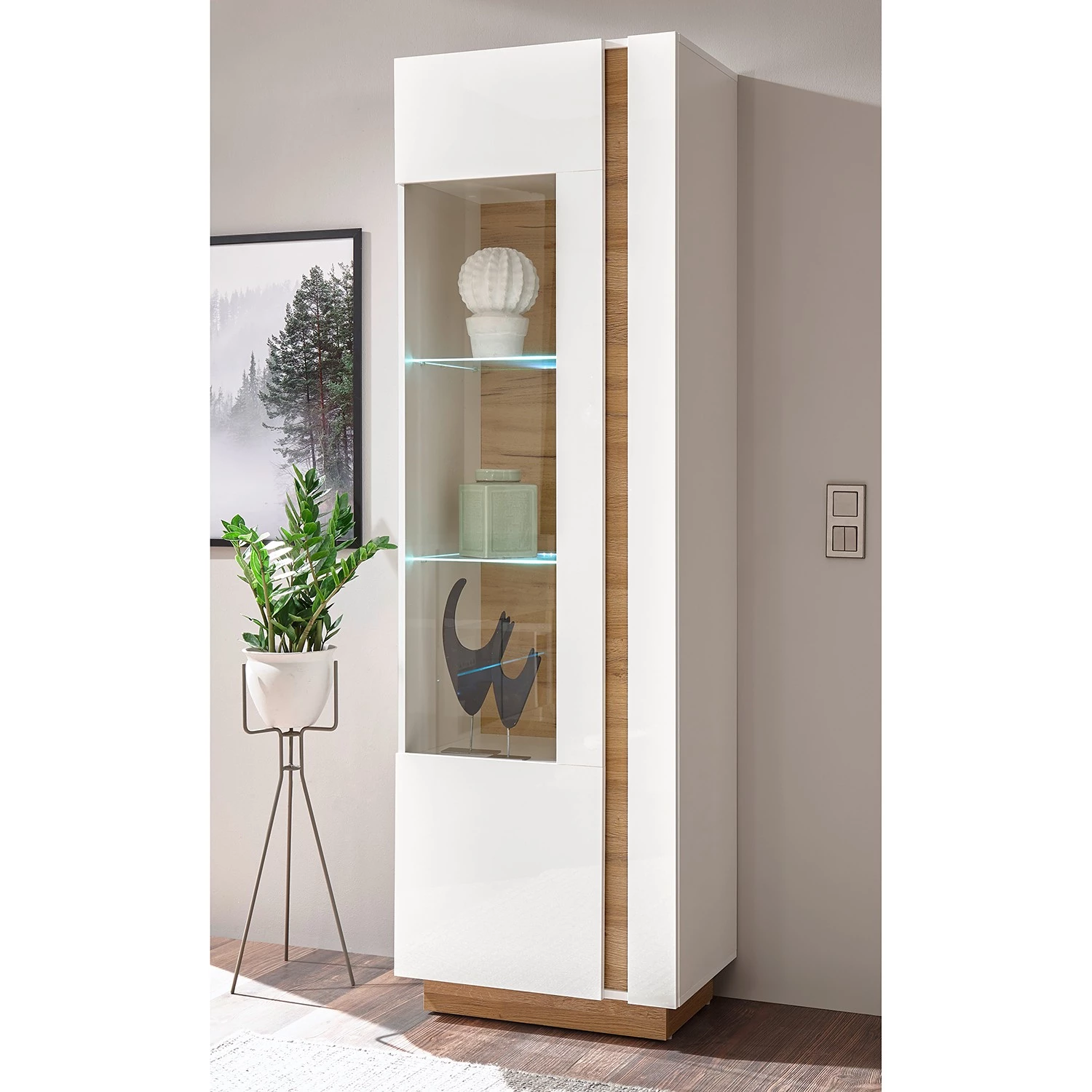 Loftscape Vitrine Cailla - Blanc brillant 4 Loftscape Vitrine Cailla - Blanc brillant – Image 2