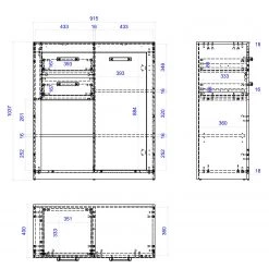 Red Living Commode Buzan IV - Imitation bois recyclé / Anthracite -Meubles de salon Soldes 1000223918 210202 14162700005 SKETCH DETAILS P000000001000223918 sketch