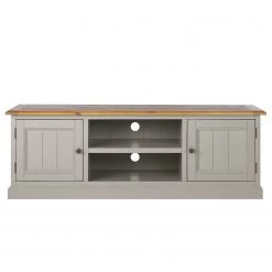 Maison Belfort Meuble TV Lavalle - Partiellement en pin massif - Pin / Gris clair -Meubles de salon Soldes 1000224141 210609 11181900002 DETAILS P000000001000224141