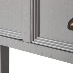 Maison Belfort Console Lavalle - Partiellement en pin massif - Pin / Gris clair -Meubles de salon Soldes 1000224193 210625 12141100019 DETAILS P000000001000224193