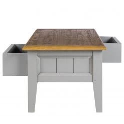 Maison Belfort Table basse Lavalle - Partiellement en pin massif - Pin / Gris clair -Meubles de salon Soldes 1000224194 210617 12205200013 DETAILS P000000001000224194