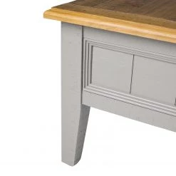 Maison Belfort Table basse Lavalle - Partiellement en pin massif - Pin / Gris clair -Meubles de salon Soldes 1000224194 210617 12205200016 DETAILS P000000001000224194