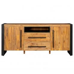 Ars manufacti Buffet Urban Industry I - Partiellement en acacia massif / Métal - Acacia / Noir -Meubles de salon Soldes 1000224201 210908 15541900002 DETAILS P000000001000224201