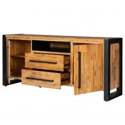 Ars manufacti Buffet Urban Industry I - Partiellement en acacia massif / Métal - Acacia / Noir -Meubles de salon Soldes 1000224201 210908 15541900004 DETAILS P000000001000224201