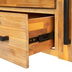 Ars manufacti Buffet Urban Industry I - Partiellement en acacia massif / Métal - Acacia / Noir -Meubles de salon Soldes 1000224201 210908 15541900008 DETAILS P000000001000224201