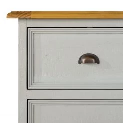 Maison Belfort Commode Lavalle II - Partiellement en pin massif - Pin / Gris clair -Meubles de salon Soldes 1000224203 210623 13275600013 DETAILS P000000001000224203