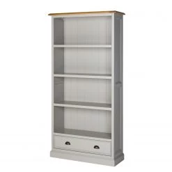 Maison Belfort Étagère Lavalle - Partiellement en pin massif - Pin / Gris clair