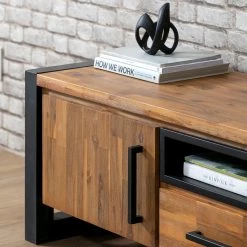 Ars manufacti Meuble TV Urban Industry II - Partiellement en acacia massif / Métal - Acacia / Noir 33 Ars manufacti Meuble TV Urban Industry II - Partiellement en acacia massif / Métal - Acacia / Noir -Meubles de salon Soldes 1000224206 210714 07372100016 DETAILS P000000001000224206