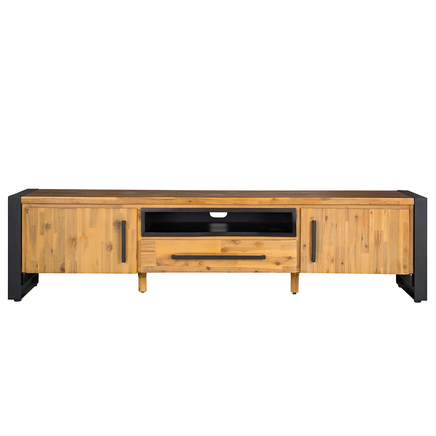 Ars manufacti Meuble TV Urban Industry II - Partiellement en acacia massif / Métal - Acacia / Noir 8 Ars manufacti Meuble TV Urban Industry II - Partiellement en acacia massif / Métal - Acacia / Noir – Image 6