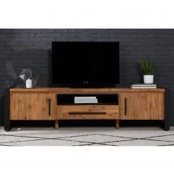 Ars manufacti Meuble TV Urban Industry II - Partiellement en acacia massif / Métal - Acacia / Noir 23 Ars manufacti Meuble TV Urban Industry II - Partiellement en acacia massif / Métal - Acacia / Noir -Meubles de salon Soldes 1000224206 220118 085457000028 MOOD DETAILS P000000001000224206 mood
