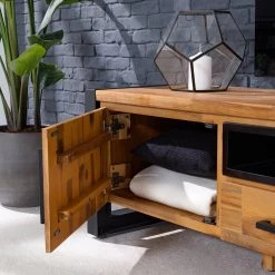 Ars manufacti Meuble TV Urban Industry II - Partiellement en acacia massif / Métal - Acacia / Noir 30 Ars manufacti Meuble TV Urban Industry II - Partiellement en acacia massif / Métal - Acacia / Noir -Meubles de salon Soldes 1000224206 220118 085457000034 DETAILS P000000001000224206