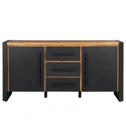Ars manufacti Buffet Urban Industry IV - Partiellement en acacia massif / Métal - Acacia / Noir -Meubles de salon Soldes 1000224216 210908 15542000022 DETAILS P000000001000224216