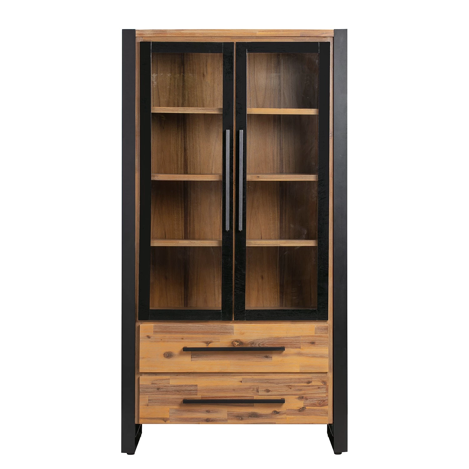 Ars manufacti Vitrine Urban Industry - Partiellement en acacia massif / Métal - Acacia / Noir 4 Ars manufacti Vitrine Urban Industry - Partiellement en acacia massif / Métal - Acacia / Noir – Image 2