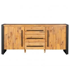 Ars manufacti Buffet Urban Industry II - Partiellement en acacia massif / Métal - Acacia / Noir -Meubles de salon Soldes 1000224223 210908 15542000035 DETAILS P000000001000224223