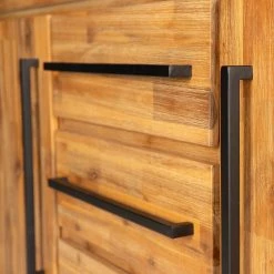 Ars manufacti Buffet Urban Industry II - Partiellement en acacia massif / Métal - Acacia / Noir -Meubles de salon Soldes 1000224223 210908 15542100042 DETAILS P000000001000224223