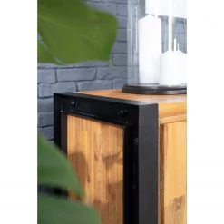 Ars manufacti Buffet Urban Industry II - Partiellement en acacia massif / Métal - Acacia / Noir -Meubles de salon Soldes 1000224223 220114 13435300044 DETAILS P000000001000224223