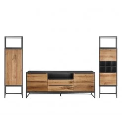 Red Living Ensemble meubles TV Barview I (3 élém.) - Placage bois - Chêne / Anthracite -Meubles de salon Soldes 1000224224 210215 11263600004 DETAILS P000000001000224224