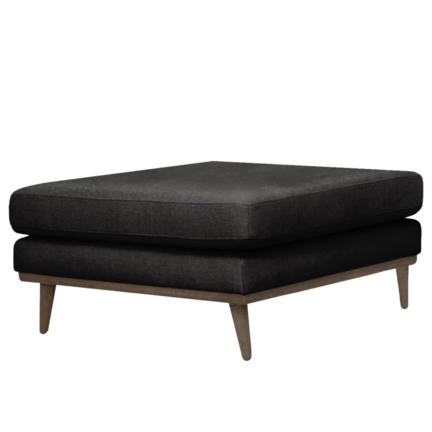 Mørteens Repose-pieds capitonné Billund - Tissu structuré - Noir 3 Mørteens Repose-pieds capitonné Billund - Tissu structuré - Noir