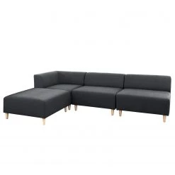 Mørteens Canapé d’angle Kurikka - Tissu - Tissu Maloti: Anthracite