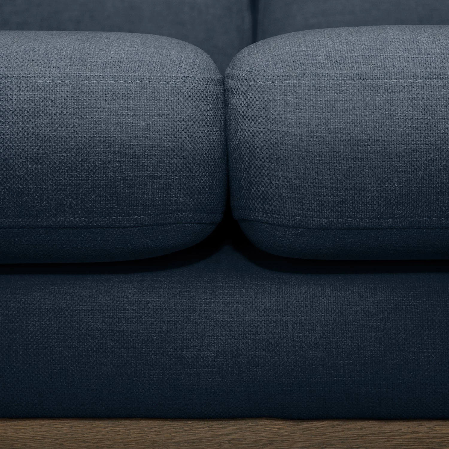 Mørteens Canapé d’angle Billund I - Tissu structuré - Bleu foncé - Méridienne courte à droite (vue de face) 5 Mørteens Canapé d’angle Billund I - Tissu structuré - Bleu foncé - Méridienne courte à droite (vue de face) – Image 3