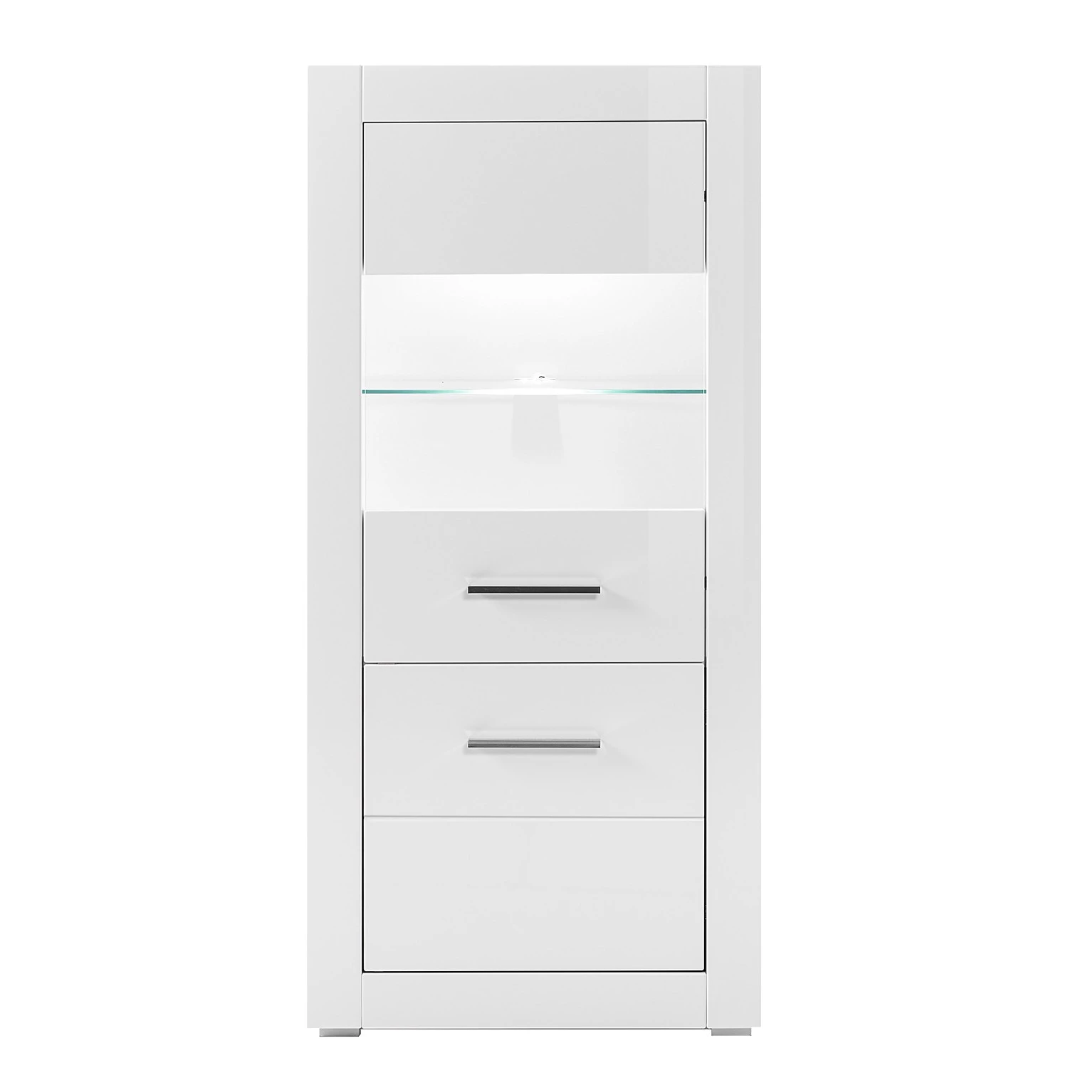 Loftscape Meubles TV muraux Bricktown III (4 él.) - Blanc brillant / Blanc mat 14 Loftscape Meubles TV muraux Bricktown III (4 él.) - Blanc brillant / Blanc mat – Image 12