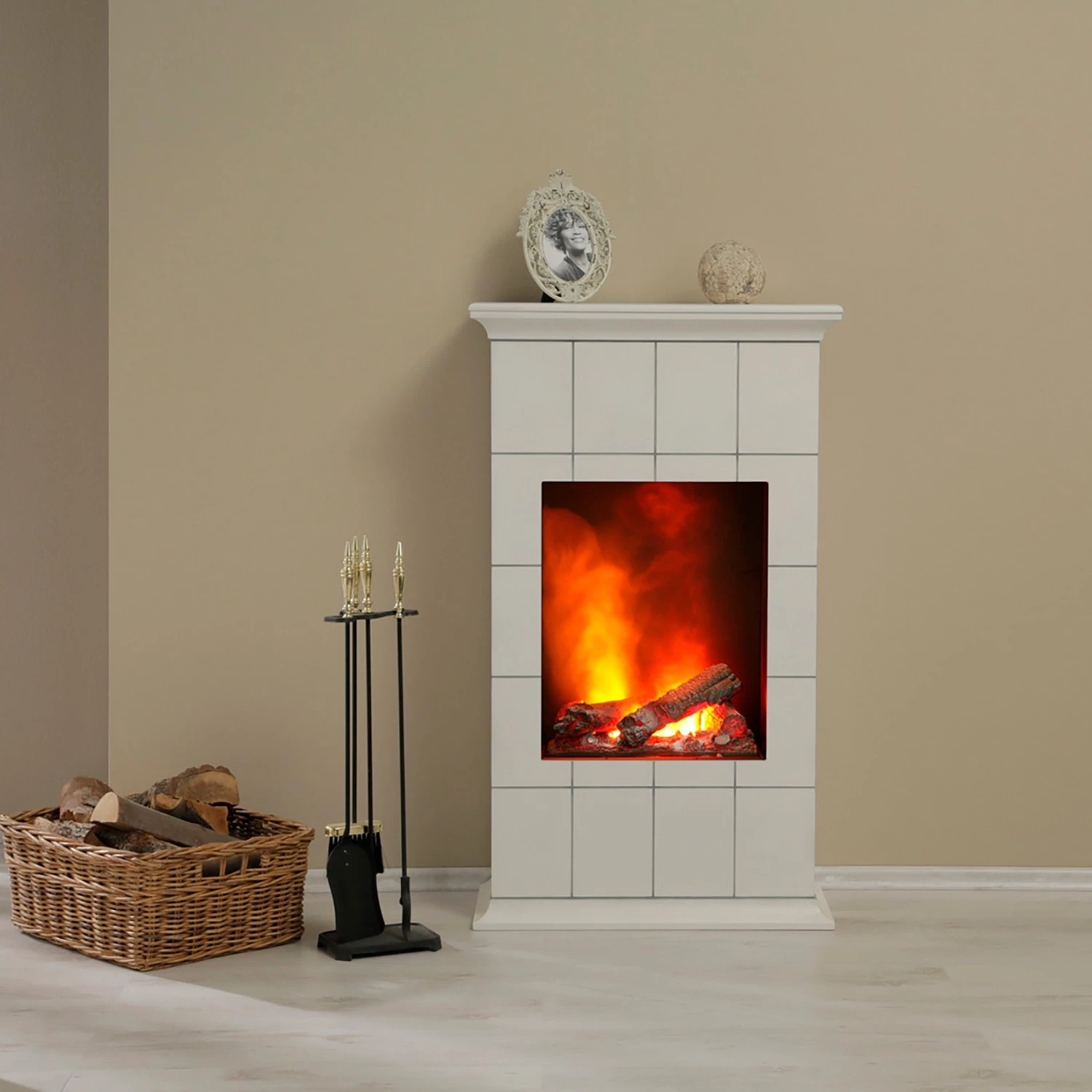 Ridgevalley Cheminée électrique Sellin - Blanc 5 Ridgevalley Cheminée électrique Sellin - Blanc – Image 3