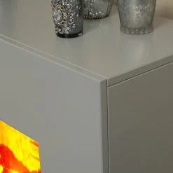 Loftscape Cheminée électrique Borkum - Gris - Insert de cheminée imitation de pierre -Meubles de salon Soldes 1000224511 200922 15403300148 DETAILS P000000001000224511