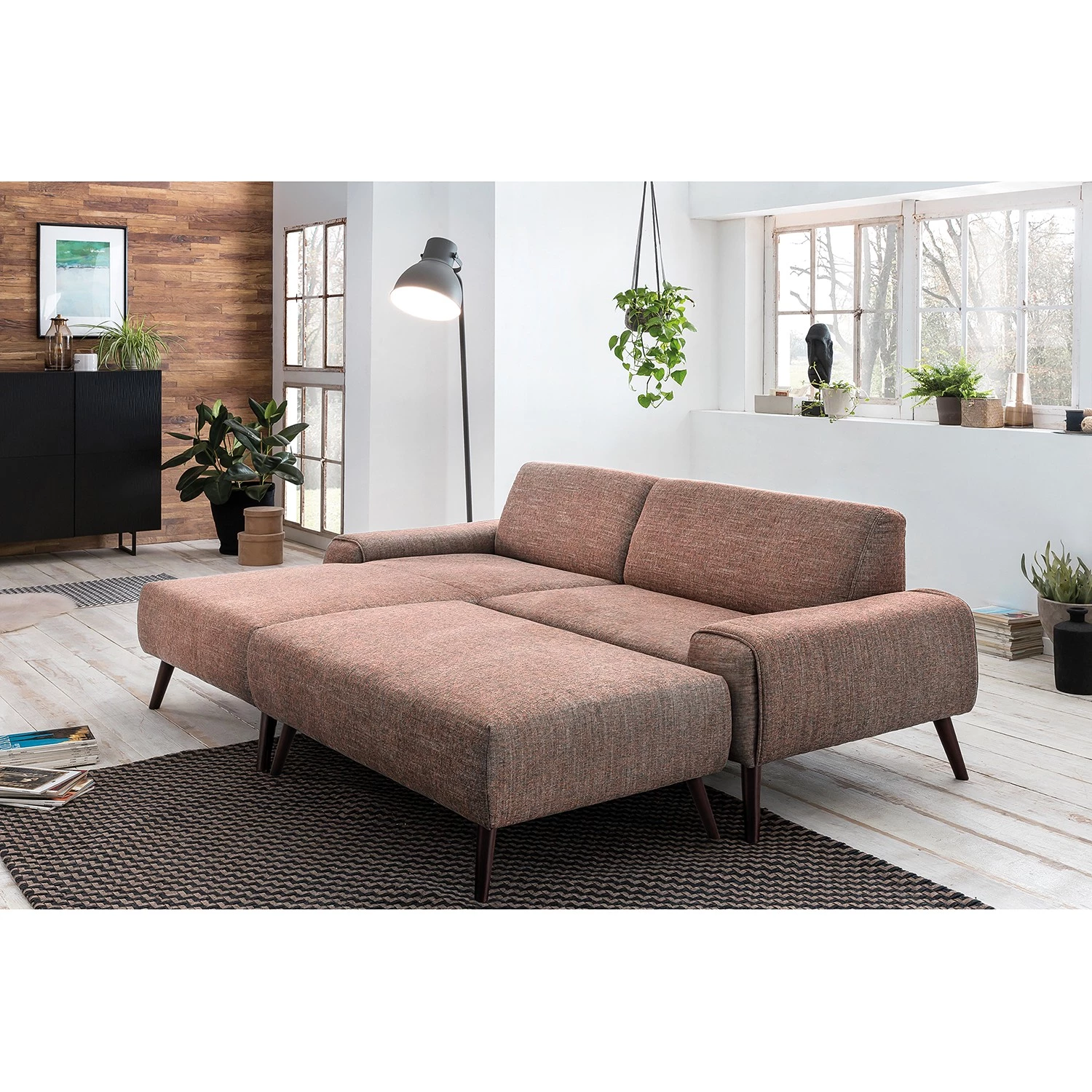 Fredriks Repose-pieds capitonné Bingham - Tissu - Tissu Pras: Rouge bleu 4 Fredriks Repose-pieds capitonné Bingham - Tissu - Tissu Pras: Rouge bleu – Image 2