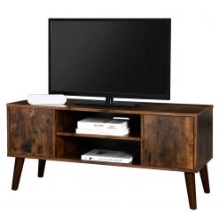 Red Living Meuble TV Hickling I - Marron / Hévéa