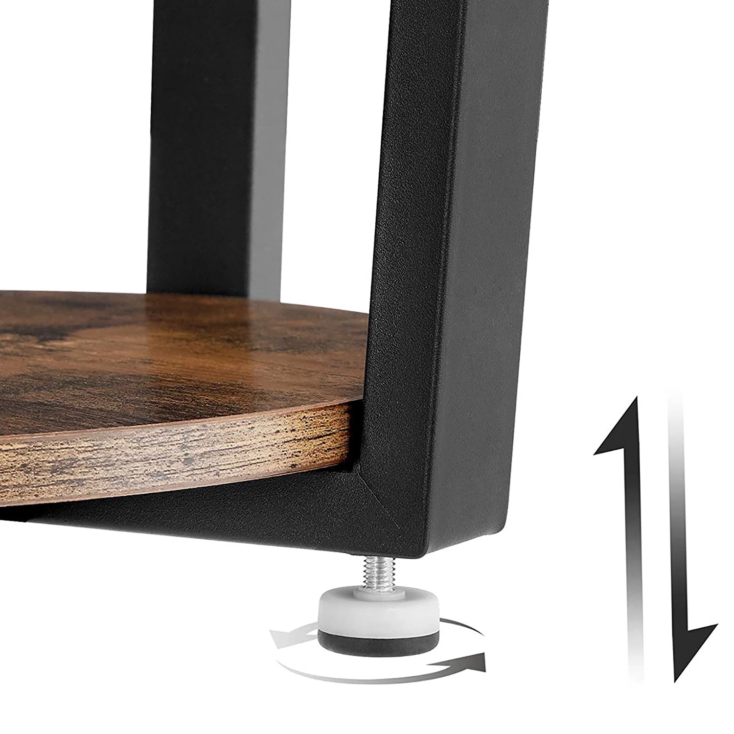 Red Living Bout de canapé Hexton - Marron / Noir 8 Red Living Bout de canapé Hexton - Marron / Noir – Image 6