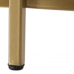 Red Living Bout de canapé Poygan - Verre / Métal - Doré -Meubles de salon Soldes 1000225813 200914 06121200038 DETAILS P000000001000225813