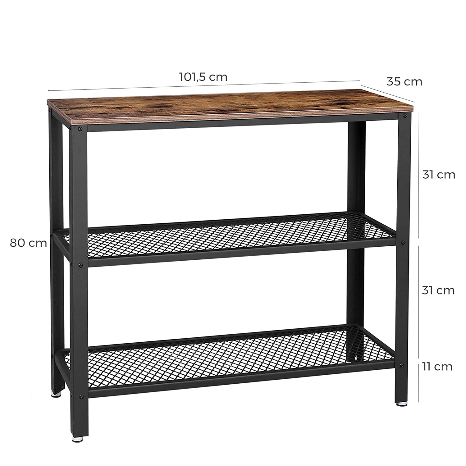 Red Living Console Morristown II - Marron / Noir 9 Red Living Console Morristown II - Marron / Noir – Image 7