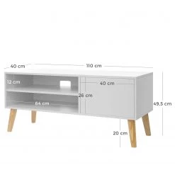 Red Living Meuble TV Gillett - Blanc / Hévéa clair -Meubles de salon Soldes 1000225832 200914 06134400163 SKETCH DETAILS P000000001000225832 sketch