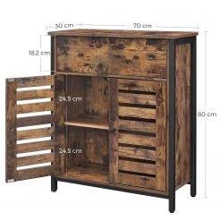 Red Living Commode Condover III - Marron / Noir -Meubles de salon Soldes 1000225838 200914 06141800207 SKETCH DETAILS P000000001000225838 sketch