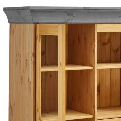 Maison Belfort Buffet haut Bergen - Pin massif - Pin coloris lessivé / Pin gris -Meubles de salon Soldes 1000225936 211122 08330703654 DETAILS P000000001000225936