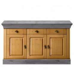 Maison Belfort Vaisselier Bergen I - Pin massif - Pin coloris lessivé / Pin gris -Meubles de salon Soldes 1000225937 211122 08330703654 DETAILS P000000001000225937