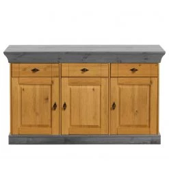 Maison Belfort Vaisselier Bergen I - Pin massif - Pin coloris lessivé / Pin gris -Meubles de salon Soldes 1000225937 211122 08330703704 DETAILS P000000001000225937