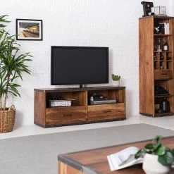 Ars manufacti Meuble TV Mackz I - Acacia massif - Acacia / Noir vieilli -Meubles de salon Soldes 1000226069 220126 155500000021 MOOD DETAILS P000000001000226069 mood