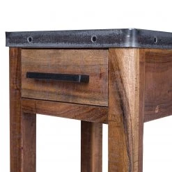 Ars manufacti Bout de canapé Mackz - Acacia massif - Acacia / Noir vieilli -Meubles de salon Soldes 1000226074 220330 055 DETAILS P000000001000226074