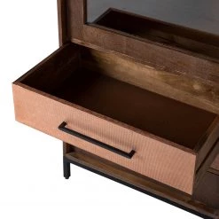 Ars manufacti Vitrine Copp - Manguier massif / Métal - Cuivre / Manguier foncé -Meubles de salon Soldes 1000226079 210429 12192800005 DETAILS P000000001000226079