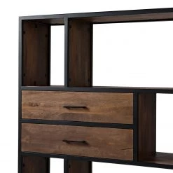 Ars manufacti Étagère Moboki - Manguier massif / Métal - Manguier foncé / Noir -Meubles de salon Soldes 1000226166 210430 12501800006 DETAILS P000000001000226166