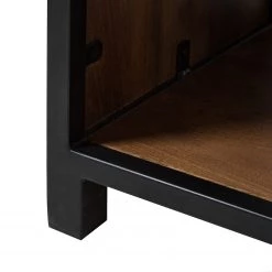 Ars manufacti Étagère Moboki - Manguier massif / Métal - Manguier foncé / Noir -Meubles de salon Soldes 1000226166 210430 12502600010 DETAILS P000000001000226166