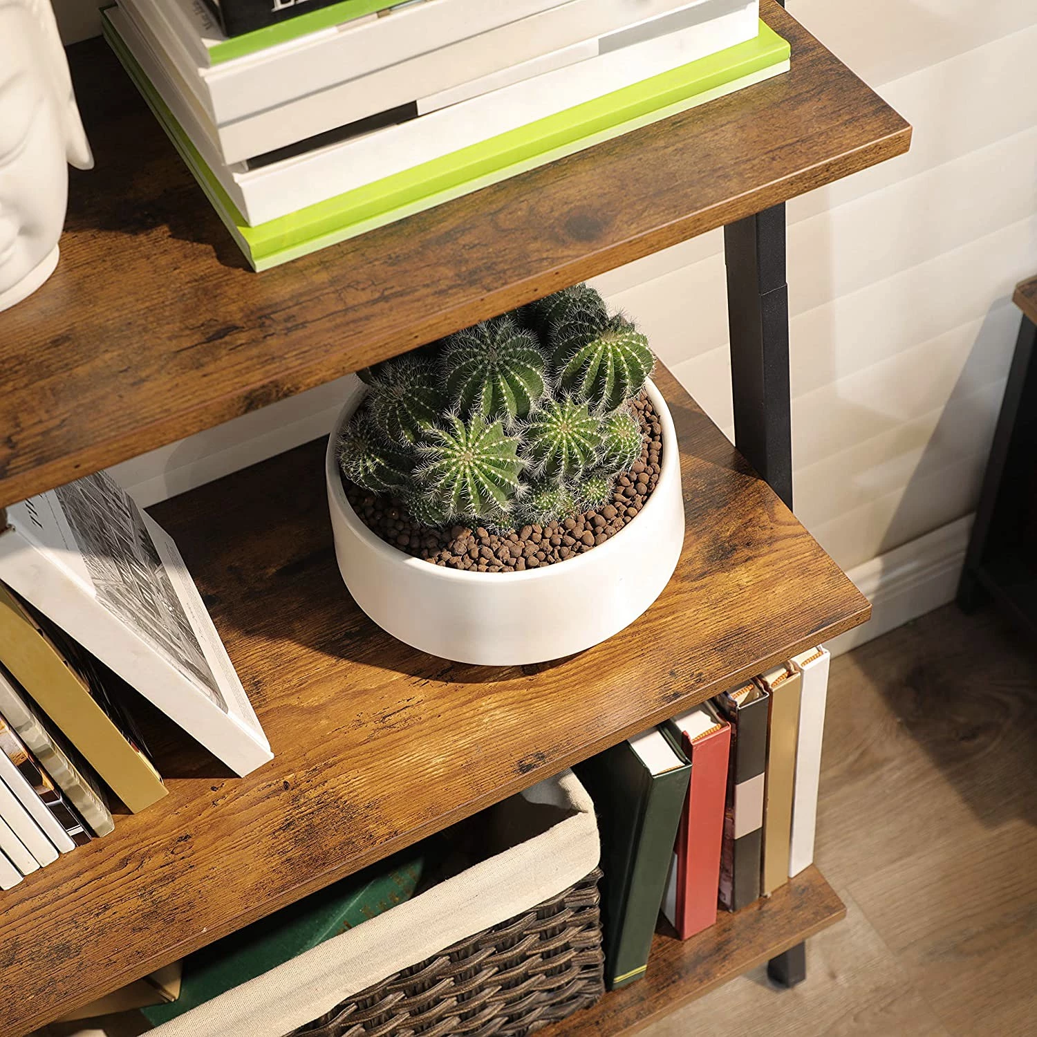 Red Living Étagère échelle Crosshill I - Marron / Noir 5 Red Living Étagère échelle Crosshill I - Marron / Noir – Image 3