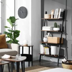 Red Living Étagère échelle Crosshill I - Marron / Noir 13 Red Living Étagère échelle Crosshill I - Marron / Noir -Meubles de salon Soldes 1000226210 200922 17391100152 DETAILS P000000001000226210