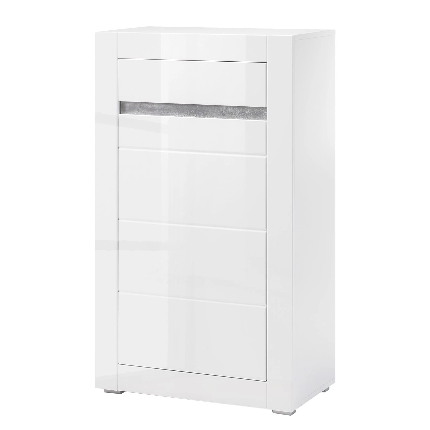 Loftscape Commode Cape Ann IV - Blanc brillant / Blanc mat 3 Loftscape Commode Cape Ann IV - Blanc brillant / Blanc mat